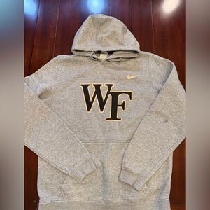 Nike Wake Forest Heather Gray Hoodie with Front Pocket (Men’s M)